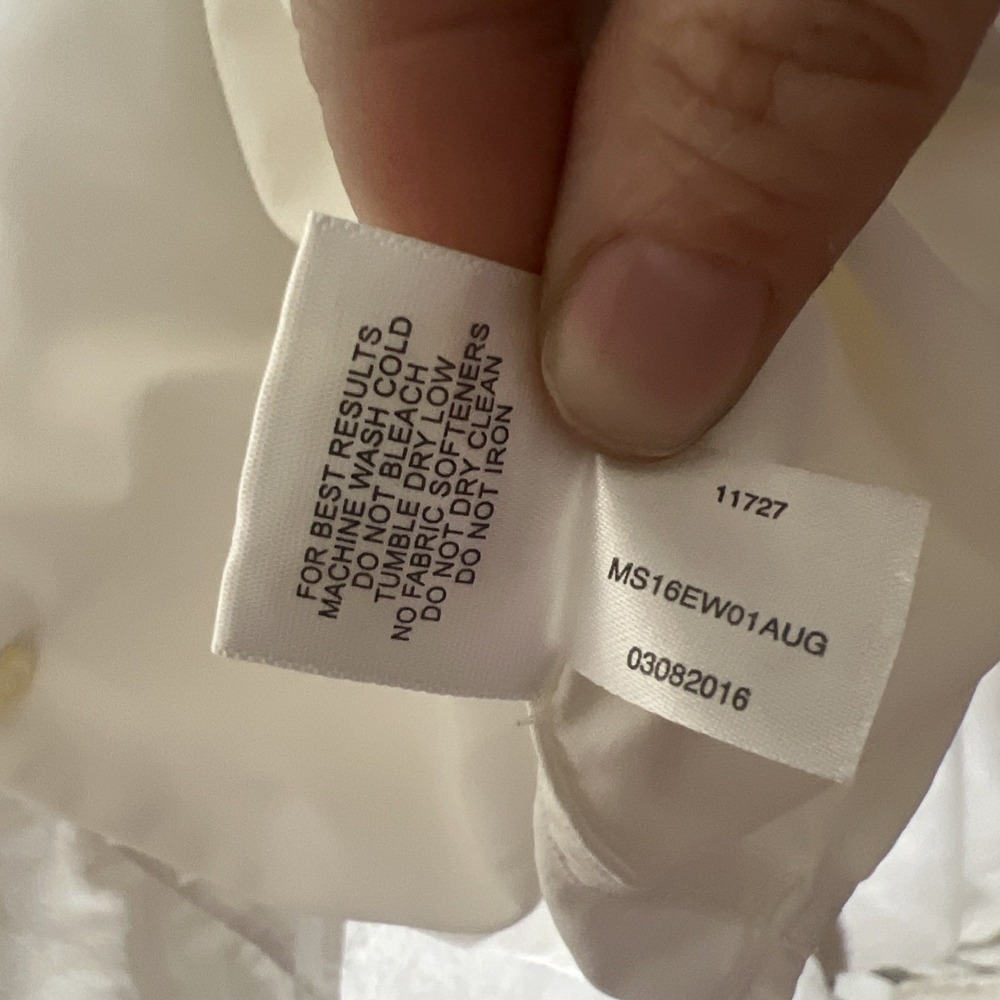 Peter Millar Summer Comfort Performance Button Down Shirt White Nationals - XL - Picture 14 of 16